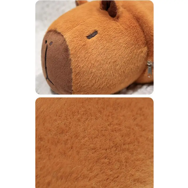 Peluche Capybara double face, jouet de transformation, mignon, doux, 9.8 pouces