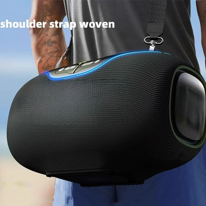 350W Portable Wireless Bluetooth Speaker with Heavy Bass Outdoor Waterproof Sound System Microphone USB And TF Card Support