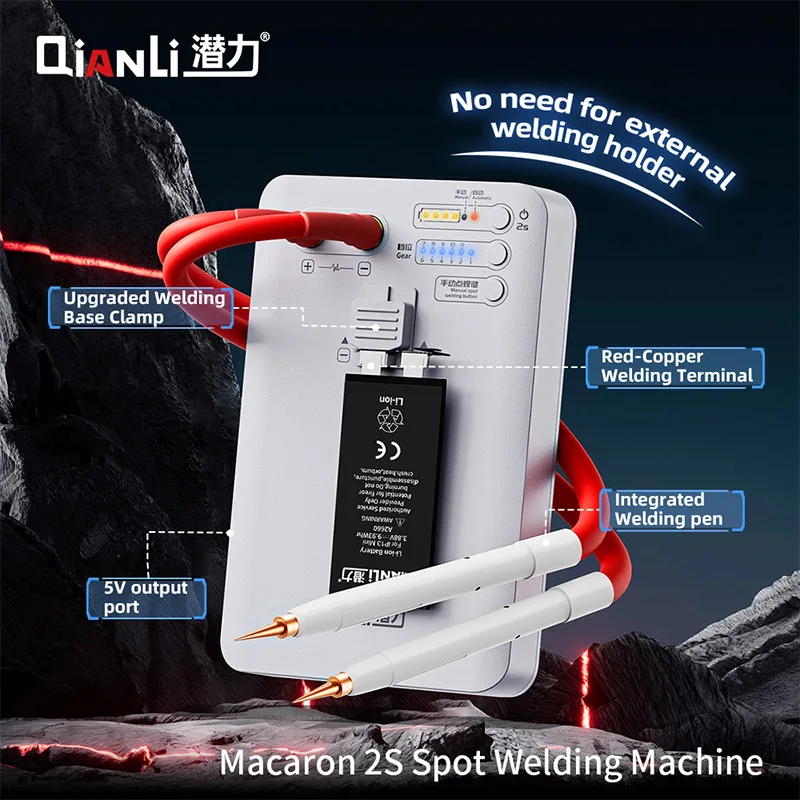 QianLi Macaron 2S Portable Spot Welding Machine Mini Spot Welder for Phone Battery Flex Cable Soldering Repair Tool