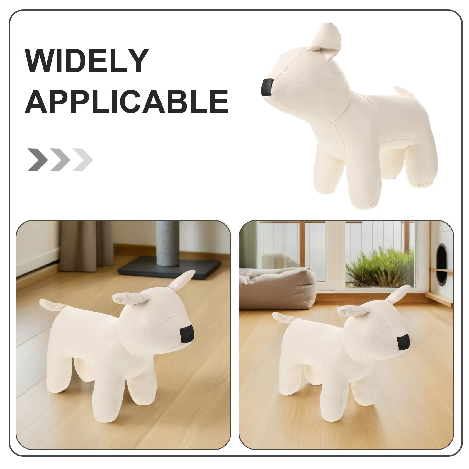 Suporte de exibição para animais de estimação 16.51x11.40x5.70in manequim de cachorro pu para decoração de loja de varejo rack de roupas para cães para animais de estimação