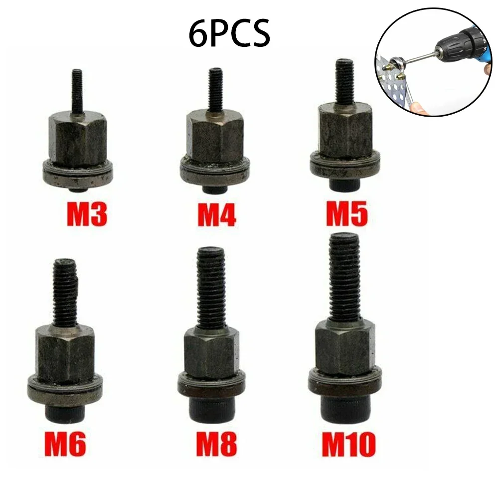 1 Pz Mano Rivetto Dado Testa Strumento Testa Set Per Rivetto Dado Strumento M5 M6 M8 M10 Rivettatrice Manuale Filettato Rivettatrice Dado Rivettatrice Punta Strumento