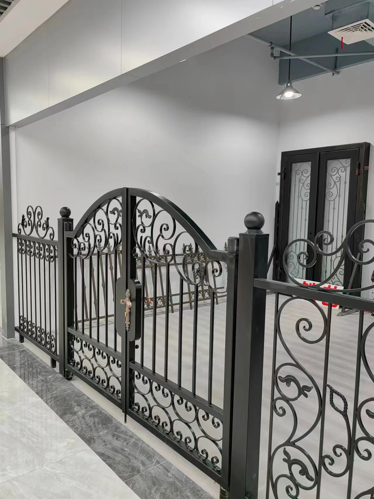 Home Garden Villa Outdoor Wrought Iron Gate