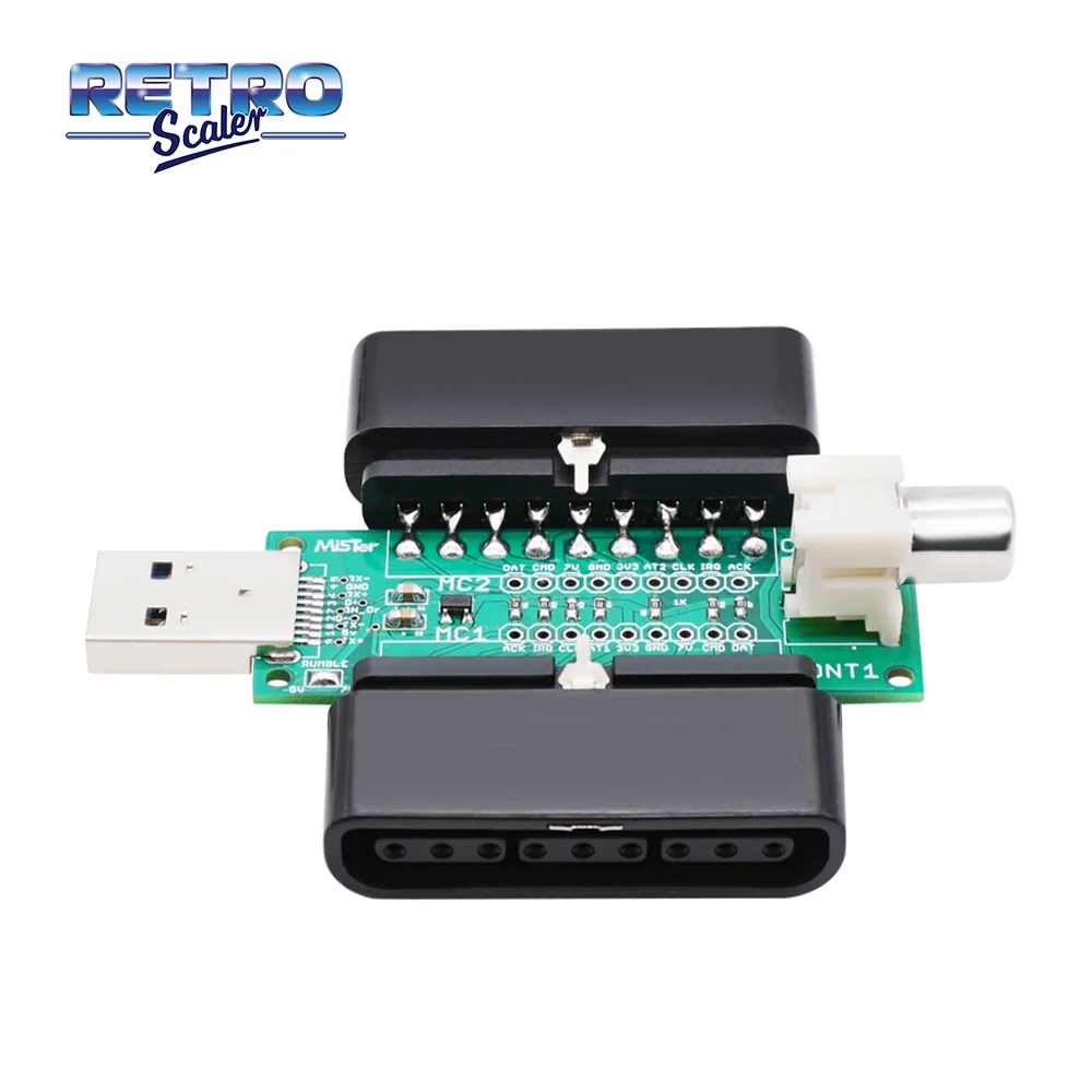 RetroScaler USB 3.0 SNAC Playstation PSX Bộ Điều Khiển Chuyển Đổi Nguồn Cho DE10-Nano MiSTerFPGA Thương IO Ban