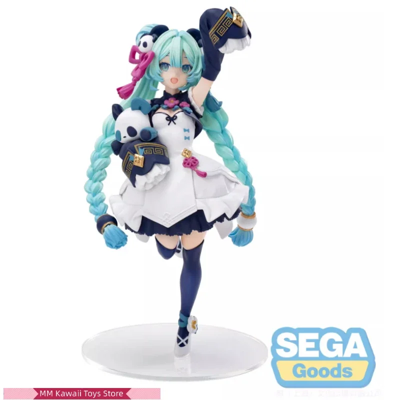 SEGA Original Luminasta Hatsune Miku Chinese National Style Fashion Ver. PVC Anime Action Figures Model Collection Toy Kids Gift