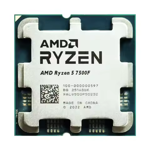 Processador amd usado ryzen 5 7500f r5 7500f 3.7ghz cpu 6 núcleos 12 threads 5nm l3 = 32m 100-000000597 soquete am5