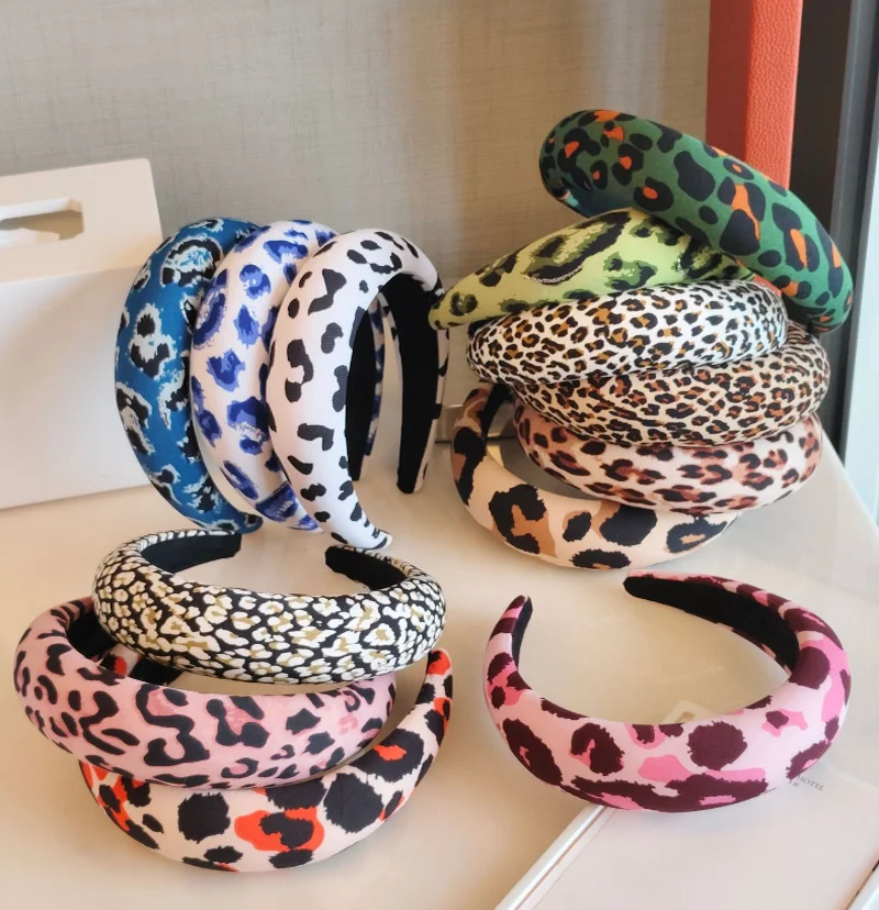 Leopard Print Padded High-Crown Headband 2 Leopard Print Padded High-Crown Headband