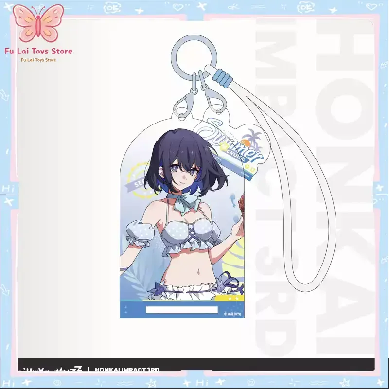 

miHoYo Official Honkai Impact 3rd Summer Cruise Series Vol 6 Acrylic Charm Kiana Kaslana Bronya Zaychik Game Merch Pre-order