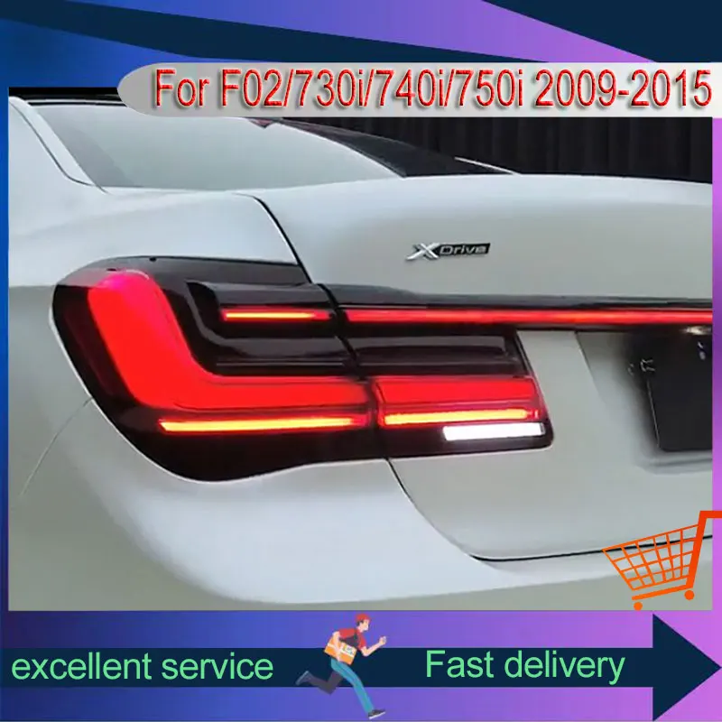 

Car Styling For BMW 7 Series 2009-2015 F02 730i Rear Lamp 740i 750i DRL Taillight Turn Signal Highlight LED Reverse Accessories