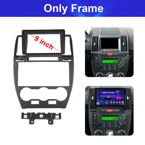 Imagen 2 del producto MAMSM-Marco de coche para Land Rover Freelander 2 2006-2012, accesorios de salpicadero, reacondicionamiento estéreo, Kit de embellecedor de Panel de Fascia de coche de 9 pulgadas