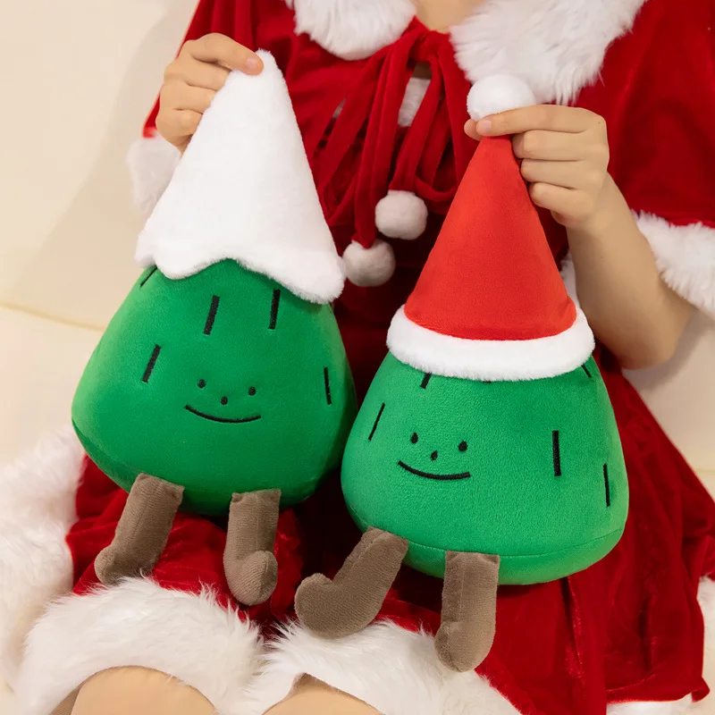 クリスマスコレクションぬいぐるみ松の木クリスマス帽子人形雪トウソフトかわいい枕ギフト子供のための