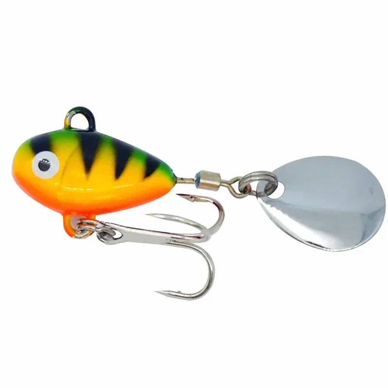 

ZWICKE New Metal 6g/10g/17g/25g Mini VIB With Spoon Fishing Lure 2cm Fishing Tackle Pin Crankbait Vibration Spinner Sinking Bait