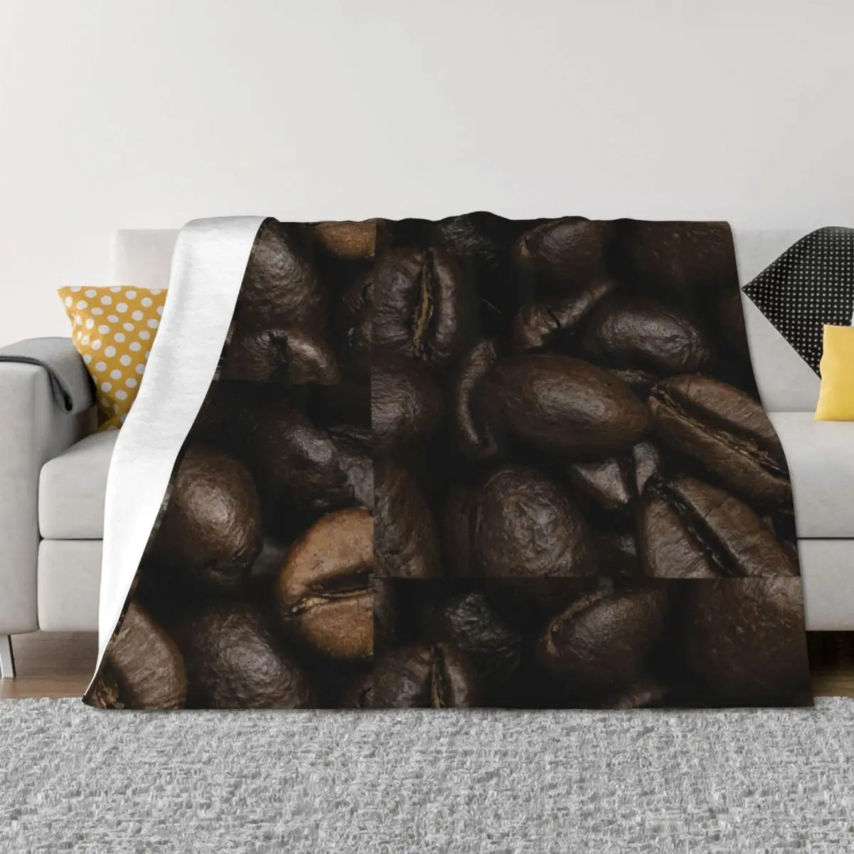 

Image: Coffee beans (close, macro) Throw Blanket Baby Winter beds for babies funny gift Blankets