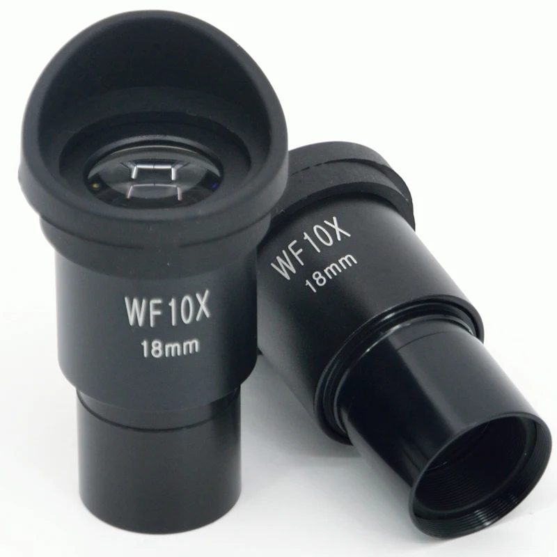 FYSCOPE WF10X/18mm Szerokokątny okular mikroskopu biologicznego z mocowaniem i siatką krzyżową