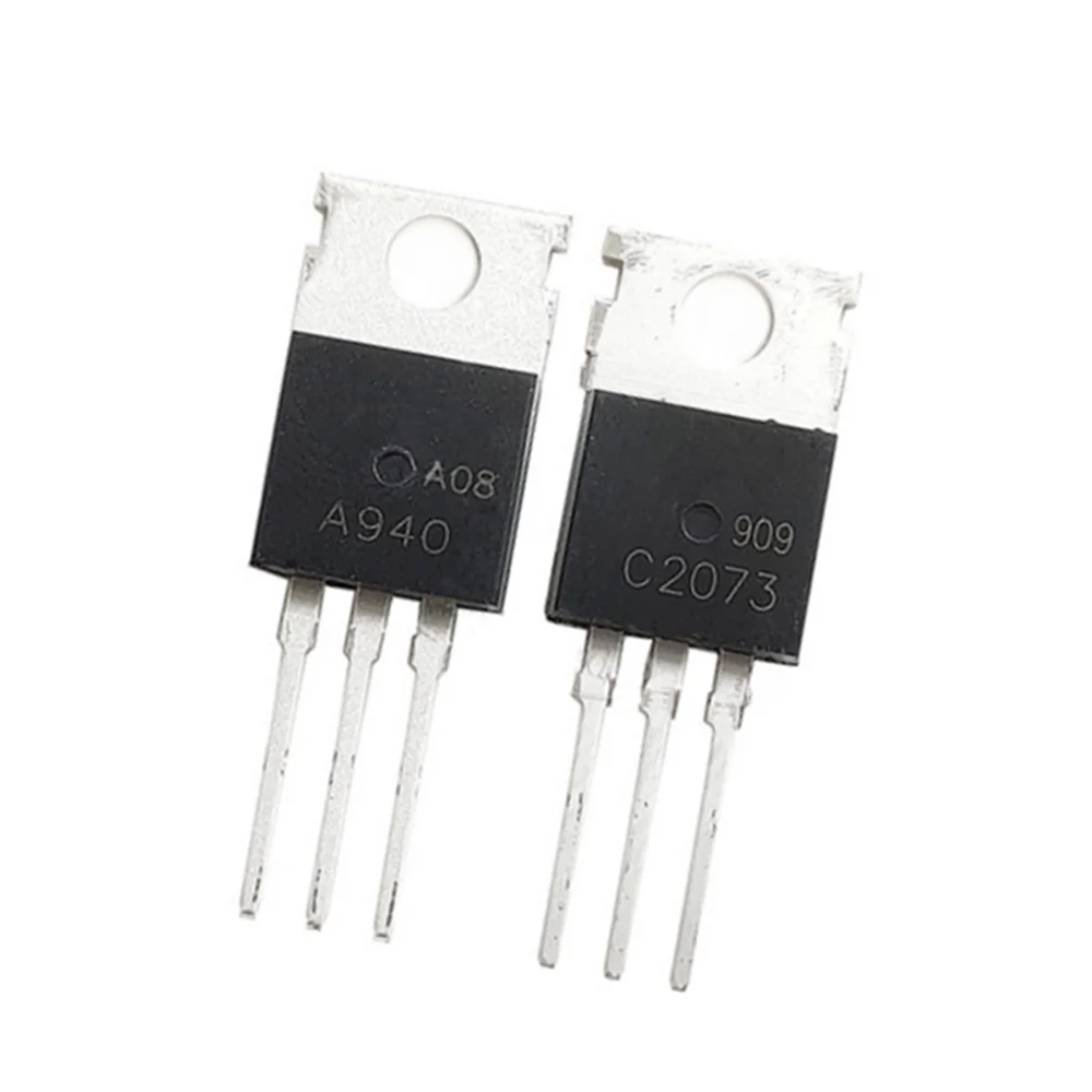 10 قطعة/الوحدة = 5 أزواج 2SA940 2SC2073 A940 C2073 TO-220 الصوت زوج أنبوب TO220 جديد IC في المخزون