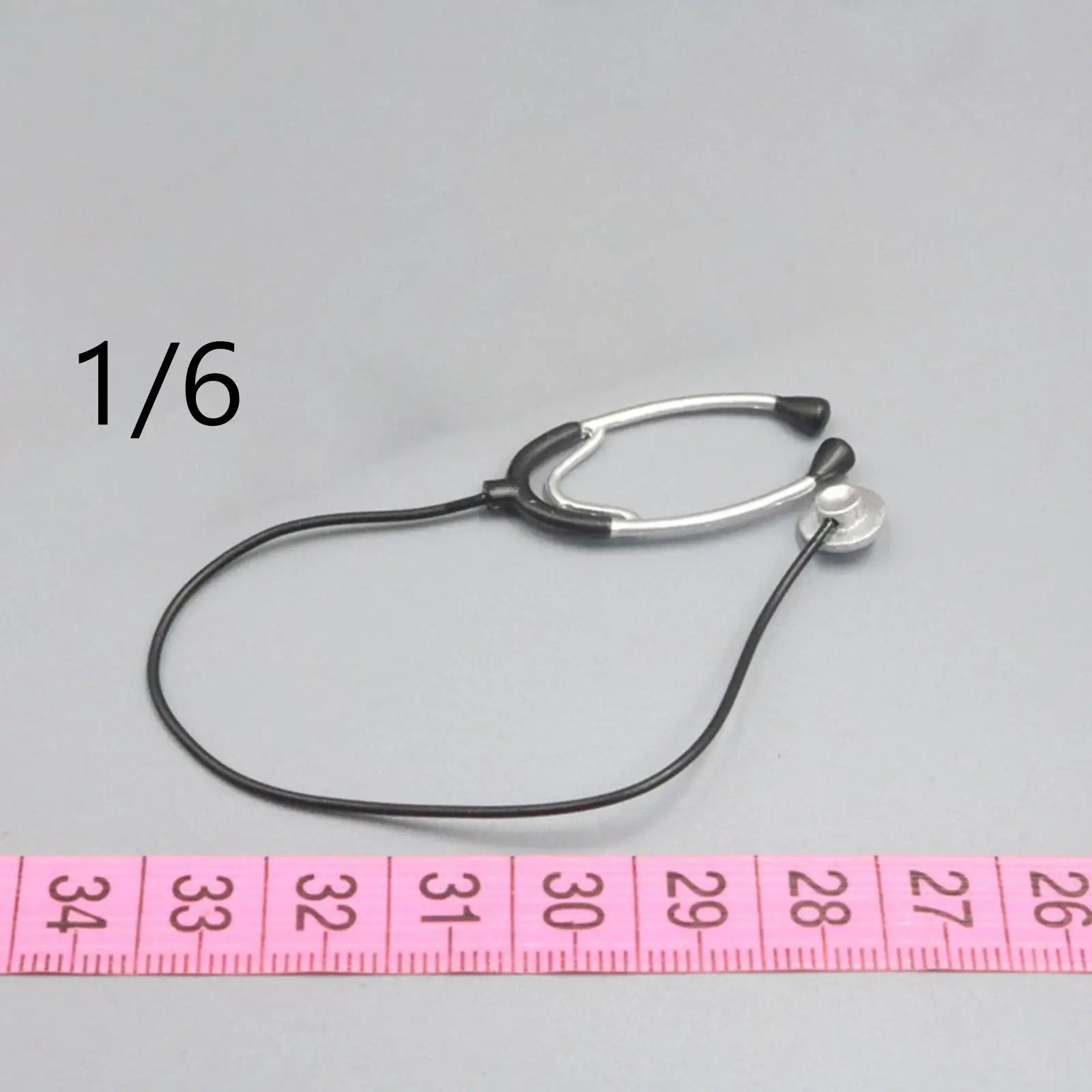 1/6 Scale Stethoscope Model Miniature Simulation Pretend Play BJD Doll Parts