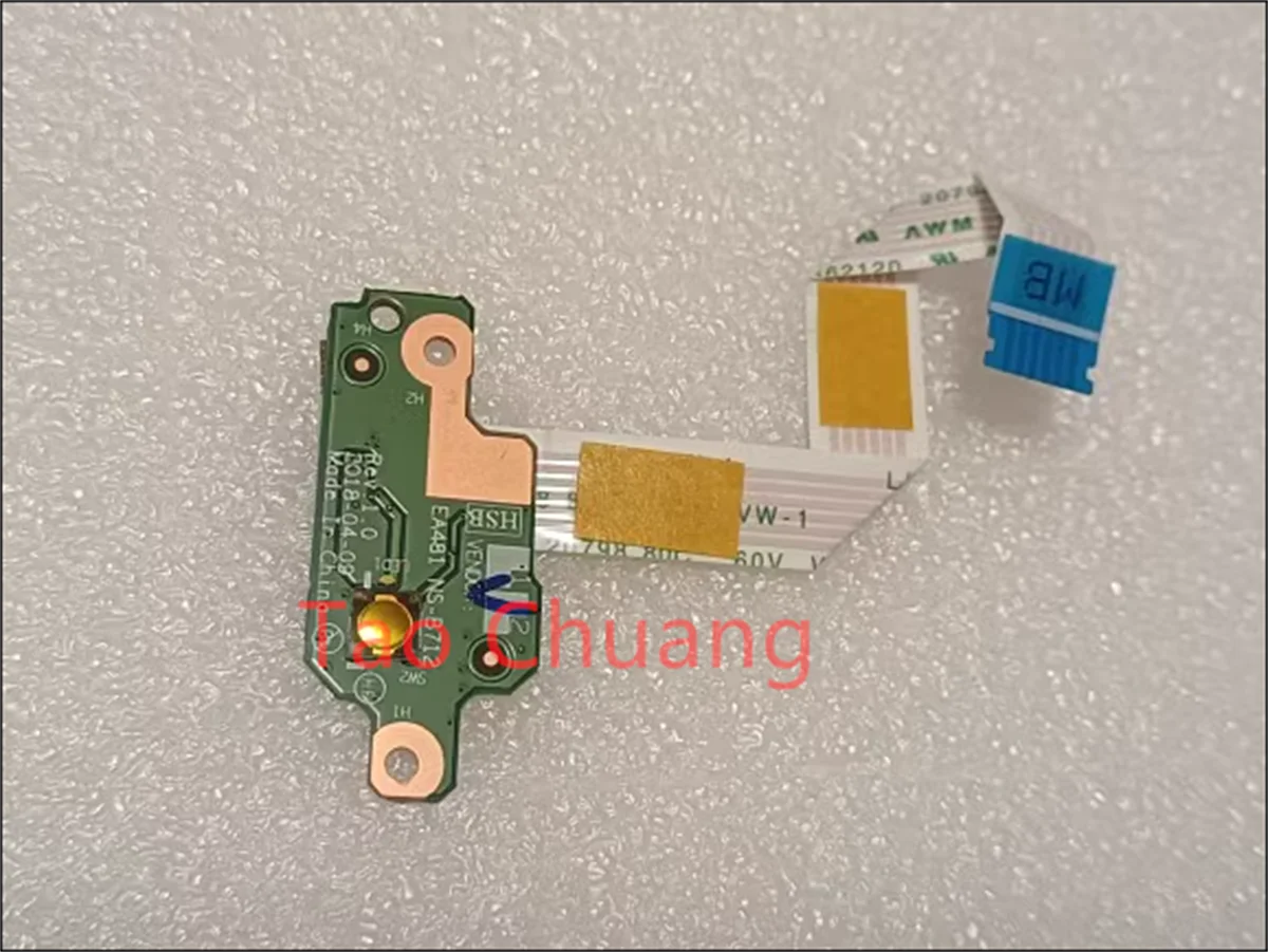 

FOR Lenovo T480 T470 A475 EA481 Power Switch Button Board 00UR510 NS-B712