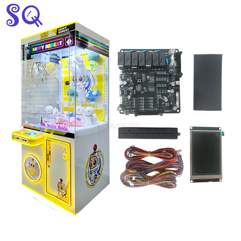 

Color Screen Motherboard Sensor DIY Coin Operated Arcade Game Vending Toy Crane Claw Machine kit Push-Clip Prize multi-languages