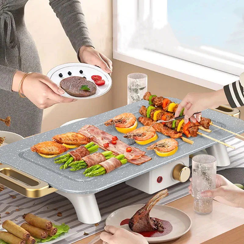 

Household Appliance Electrical Bbq Grill Smokeless Electric Grill Table Easy Cleaned Indoor Large Machine Barbecue
