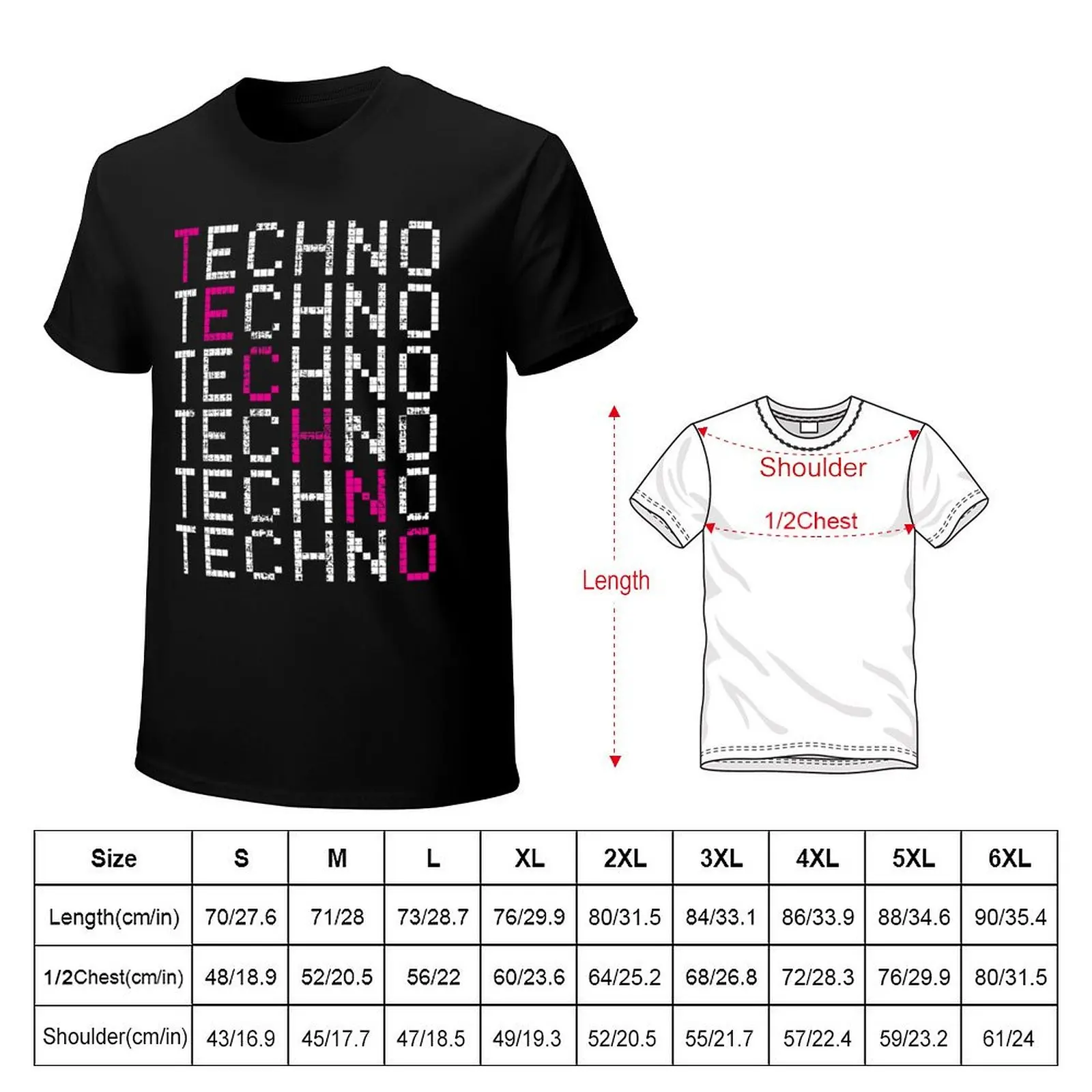 TECHNO T-Shirt funny costumes cute clothes compression shirt men