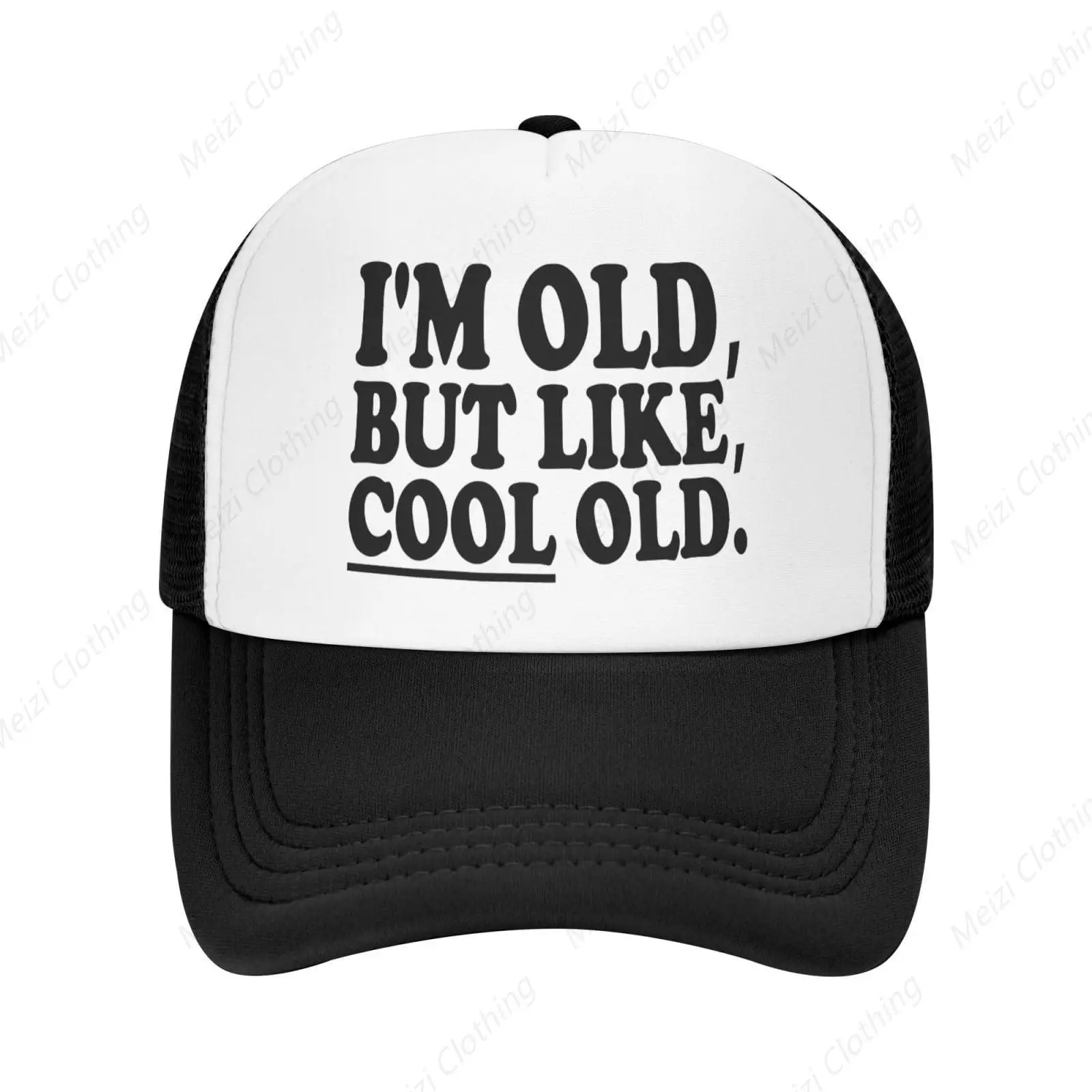 I'M Getting Old But I Like Cool Old Truck Hats For Men And Women Humorous And Interesting Mesh Sun Hats Baseball Black Hats