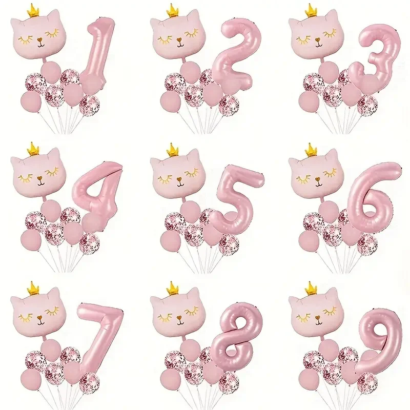 10Pcs Pink Crown Ca…