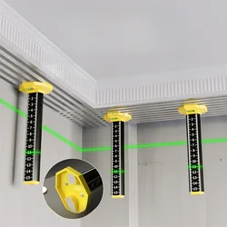 Artefato de nivelamento de quilha de aço leve, régua especial de nivelamento de teto, régua de altura igual, bastão gradiente, ferramenta de telhas de chão