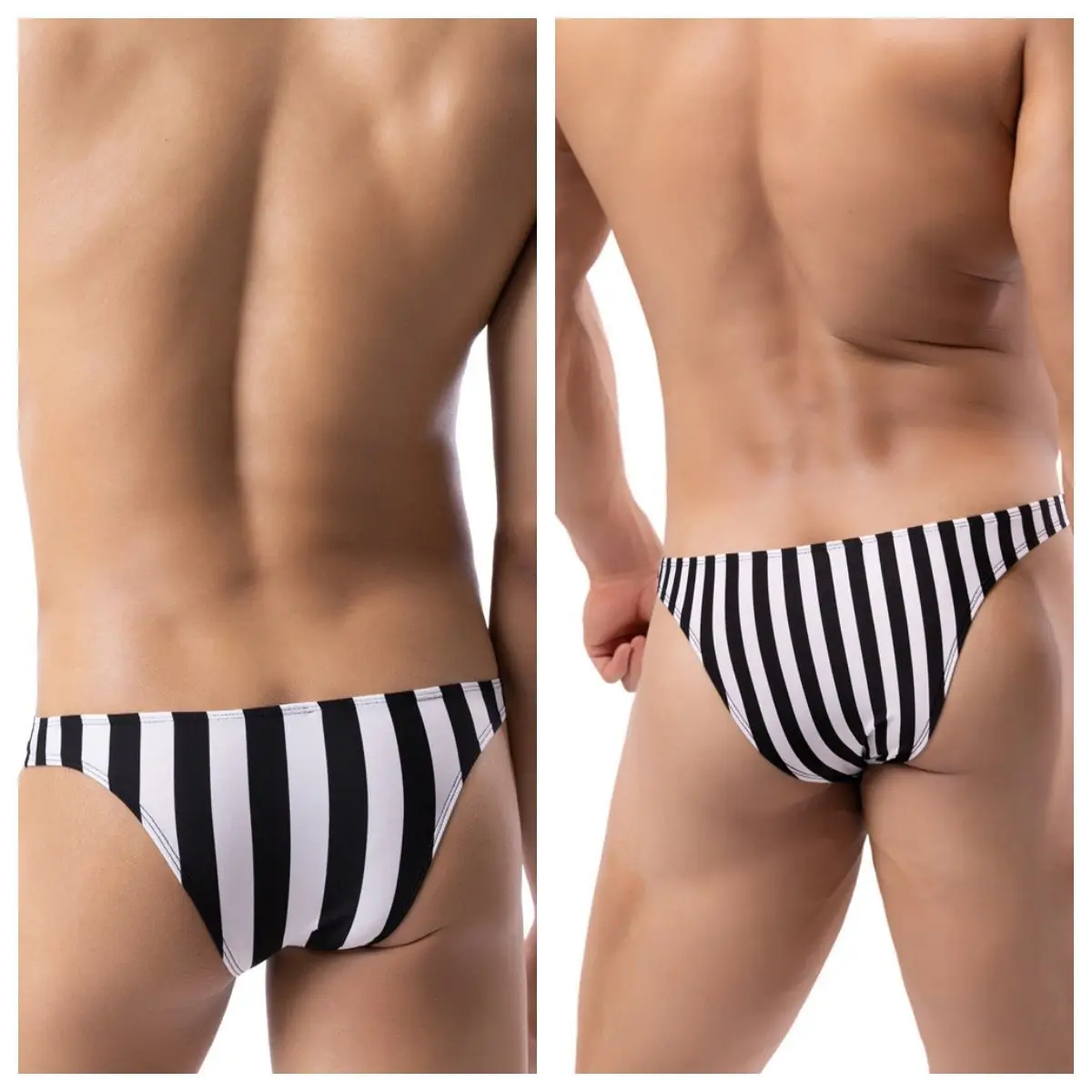 

Men's Underwear Briefs Cotton Striped Sexy Briefs Slips Cueca Masculina Male Panties Calcinha Gay Briefs Sissy Panties for Male