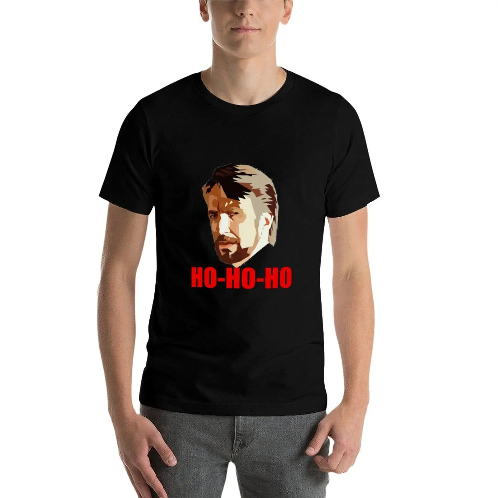 

Hans Gruber. Ho Ho Ho. Christmas Design T-Shirt anime t shirts oversize man t shirts graphic T-Shirt