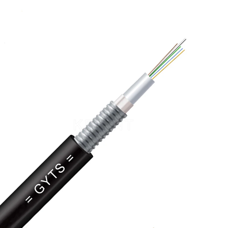

KEXINT FTTH Outdoor High Strength Loose Tube Armored Duct GYTS Optical Fiber Cable