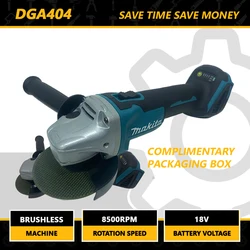 Makita Esmerilhadeira 5' 18v 100mm A Bateria DGA404z  Brushless - Makita Battery And Charger Not Included 연마기 Máquina de polir