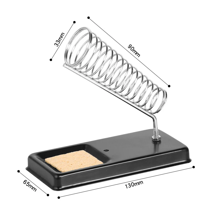 Simple Tube Soldering Iron Stand Holder with 1pc Sponge for Electric High Temperature   Resistance Welding Accessories