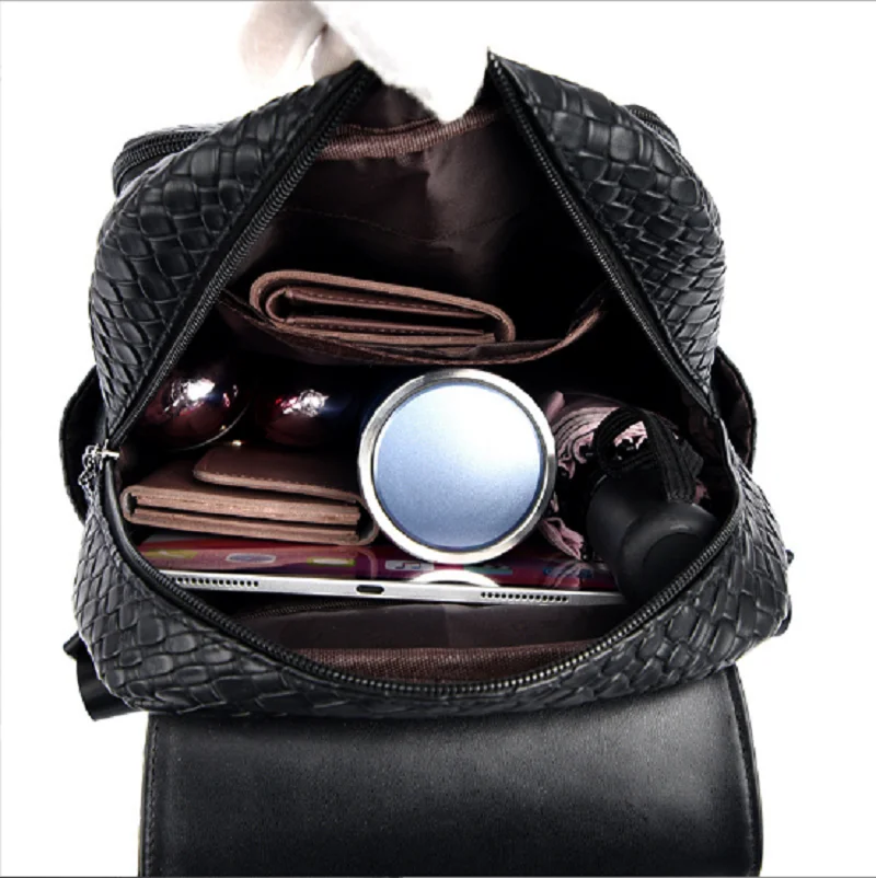 New Korean Luxury Fashion High Quality Leather Backpack Women Casual Large Capacity Travel Shoulder Bags Totes School Bag