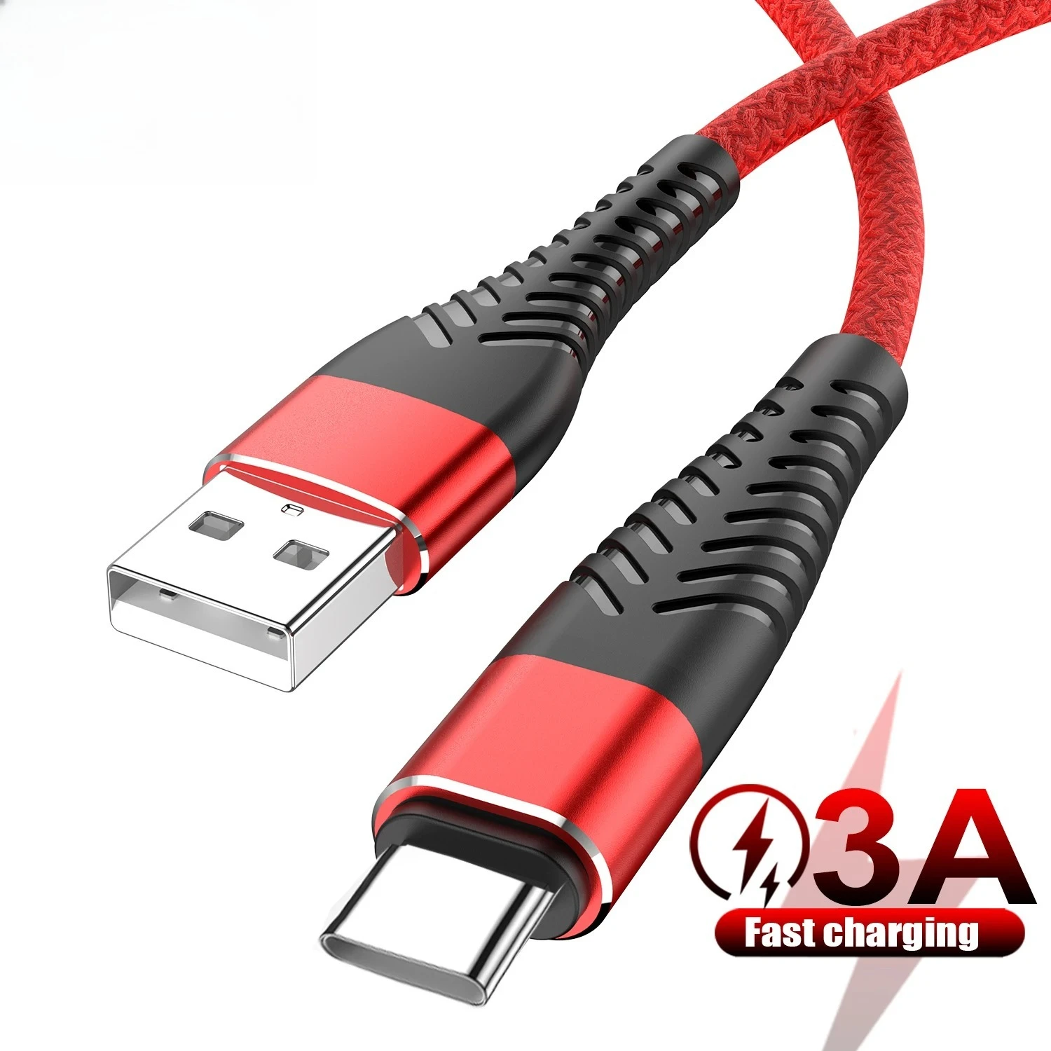 Cabo de Carregamento Rápido USB Tipo C 100W 7A para Samsung Galaxy S24 S25 A12 A13 A32 A22 A51 A52 A53, Cabo de Dados USBC 1 2 3 m