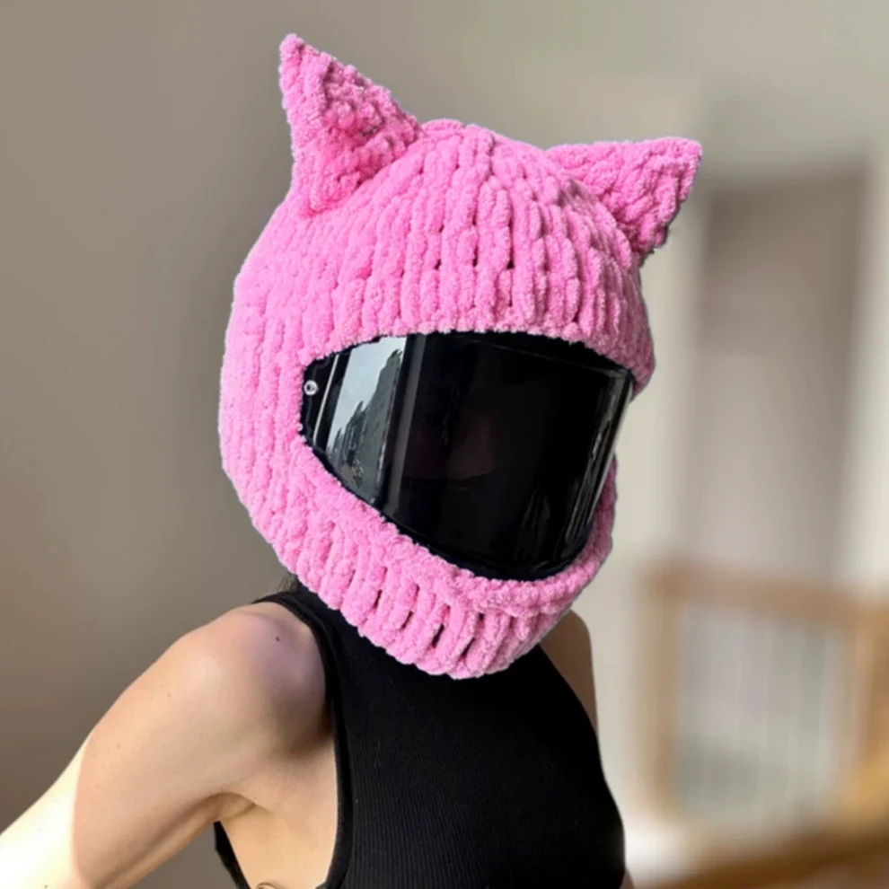 New Universal Plush Animal Motorcycle Helmet Cover for Full Rabbit Plush Helmet Covers for Christmas Gifts Motorcycle Styling