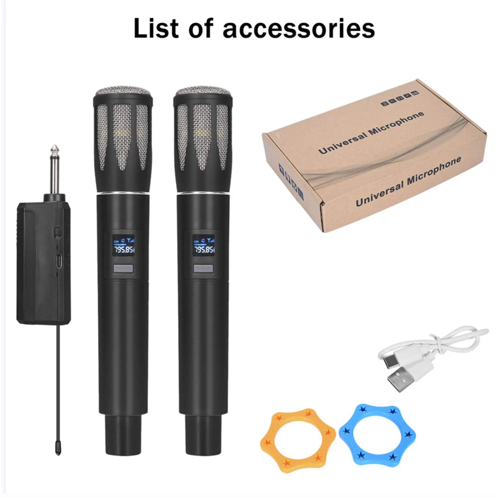 

Plug-And-Play Wireless Mic System for Business Conference/ktv/church-2.4Ghz Digital Transmission with 8H Battery & Dual Mic Sync