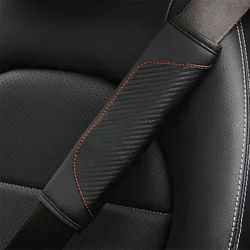 Car seat belt cover Carbon Fiber leather Car General Purpose Seat Belt cover shoulder protection Car accessories Car interior