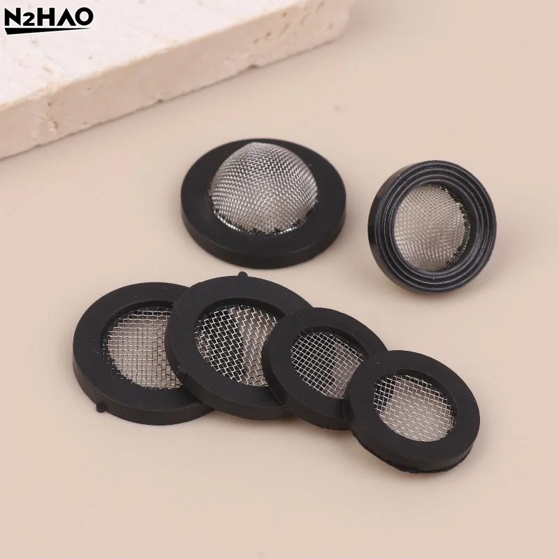 10pcs O-Ring Seal Hose Gasket Rubber Faucets Filter Pads Shower Hose Filter High Temperature Resistant Faucet Strainer Tools