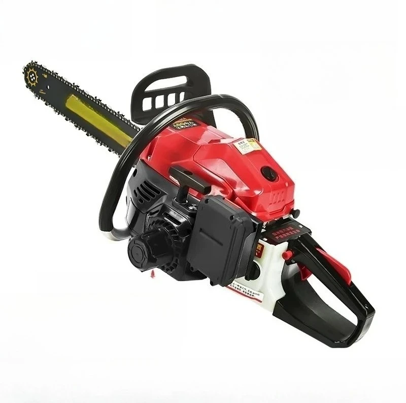 Four‑Stroke Electric Start Chainsaw, Electronic Ignition High Power Gas Chain Saw for Wood Cutting Logging & Firewood Cutting