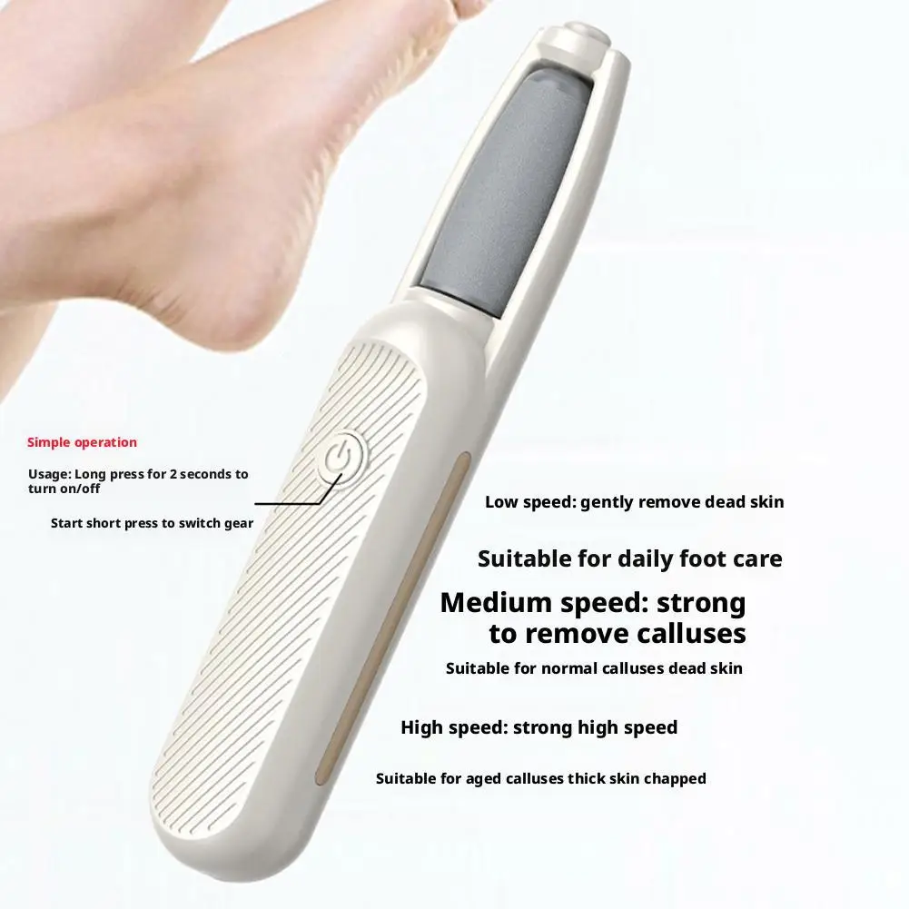Portable Exfoliating Electric Foot Grinder USB Charging Waterproof Adjustable Foot File Callus Remover Heel Care Pedicure Tool