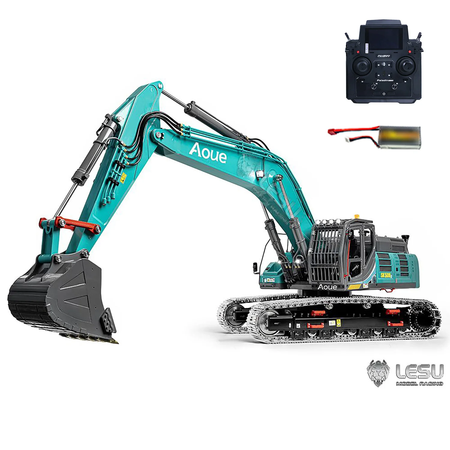 SK500LC LESU 1/14 RC Hydraulic Excavator with Light System Battery PL18EV Lite RTR Remote Control Digger Model Toy TH23150