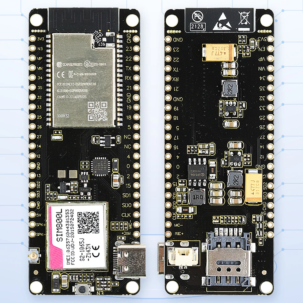 ESP32 SIM800L TTGO T Call V1.3 GSM GPRS Wireless Module SIM Card Antenna Development Board for Arduino