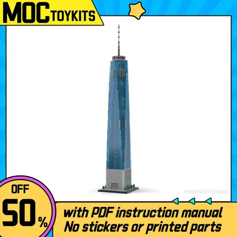 

3153PCS World Trade Center Building 1:800 City Street View Apartment Store Model MOC-159549 Modular Buildings Blocks Toy Gifts