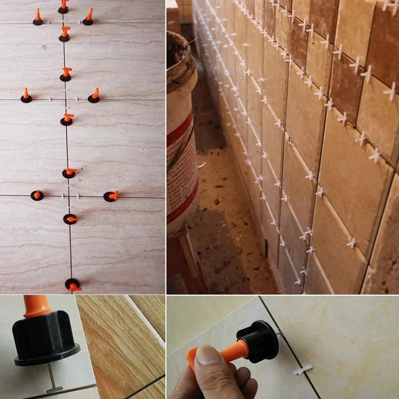 651Pcs Level Wedges Tile Spacers For Flooring Wall Tile Spacer Tile Leveling System Leveler Locator Spacers Plier