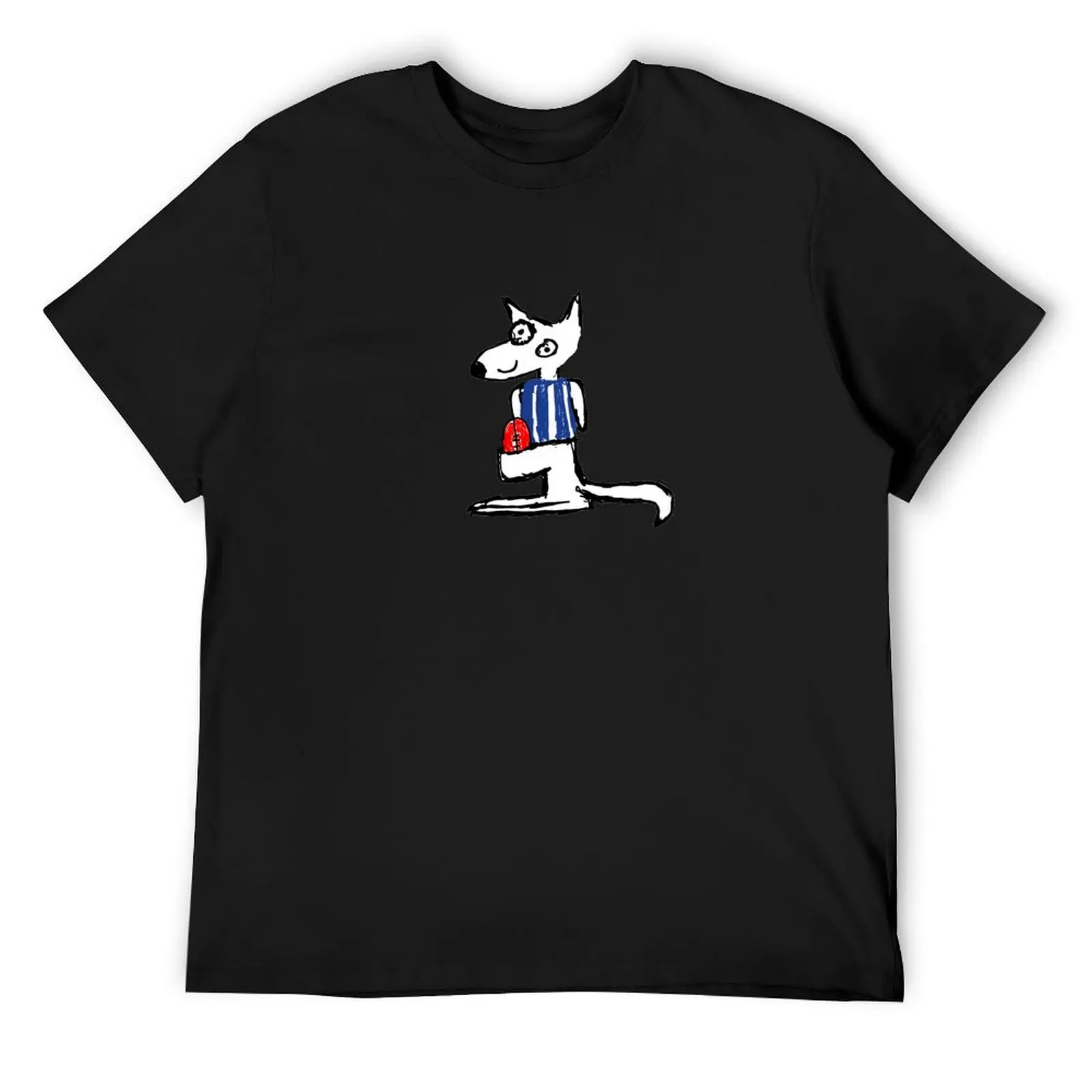 

North Melbourne Kangaroos Logo Drawing T-Shirt blue lock summer clothes funny costumes mens tall t shirts