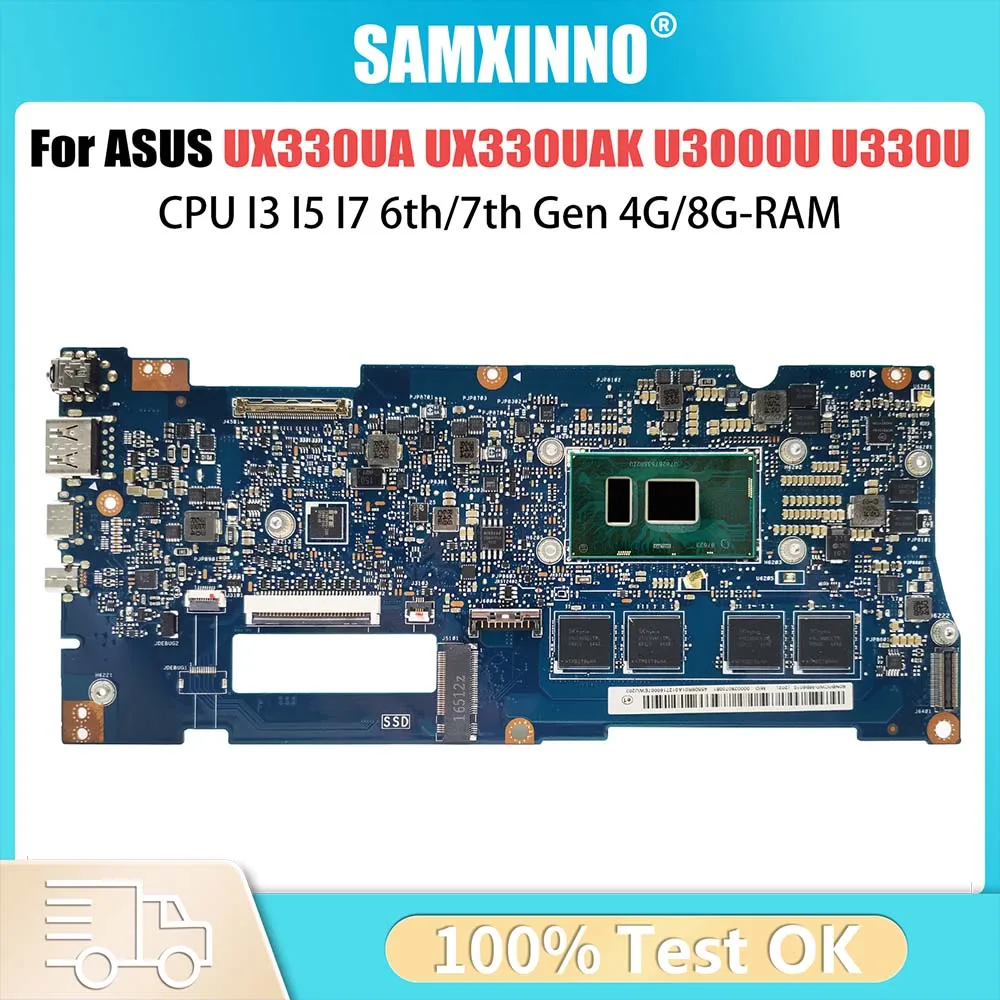 

UX330UAR Mainboard For ASUS UX330U UX330UAK UX330UA Laptop Motherboard I3 I5 I7 8th Gen CPU 8GB RAM 100% Test OK