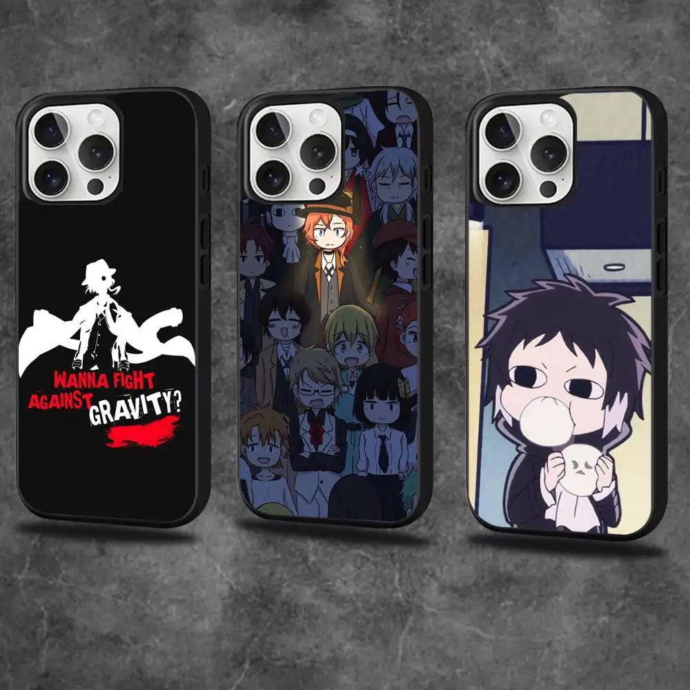 

B-Bungou S-Stray Dogs Phone Case For iPhone 17,16,15,14,13,12,11,Pro,Max,Plus,Mini,SE4,E Magnetic Magsafe Wireless Charging