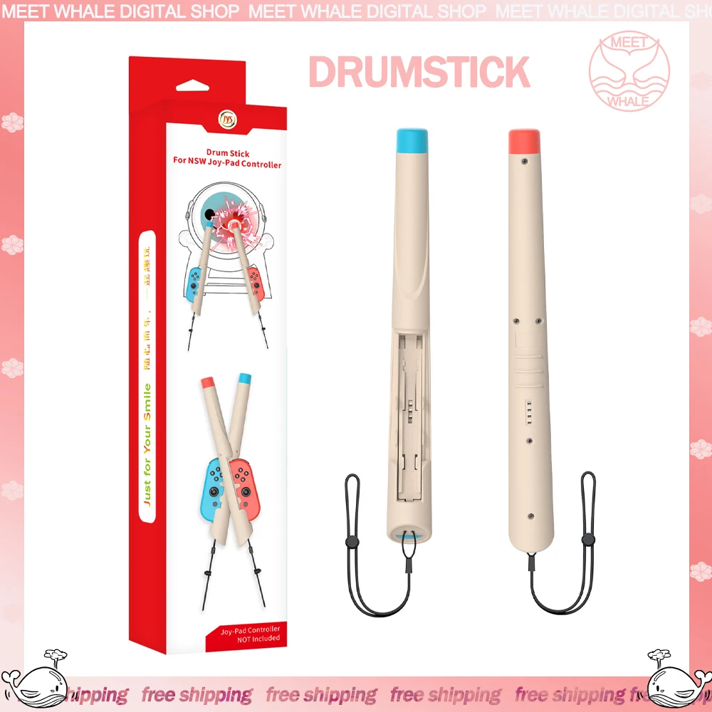 

Drum Master Game Drumsticks Left And Right Small Handle Drumsticks Two Set Of Switch Oled Drumsticks With Weight Design Gifts