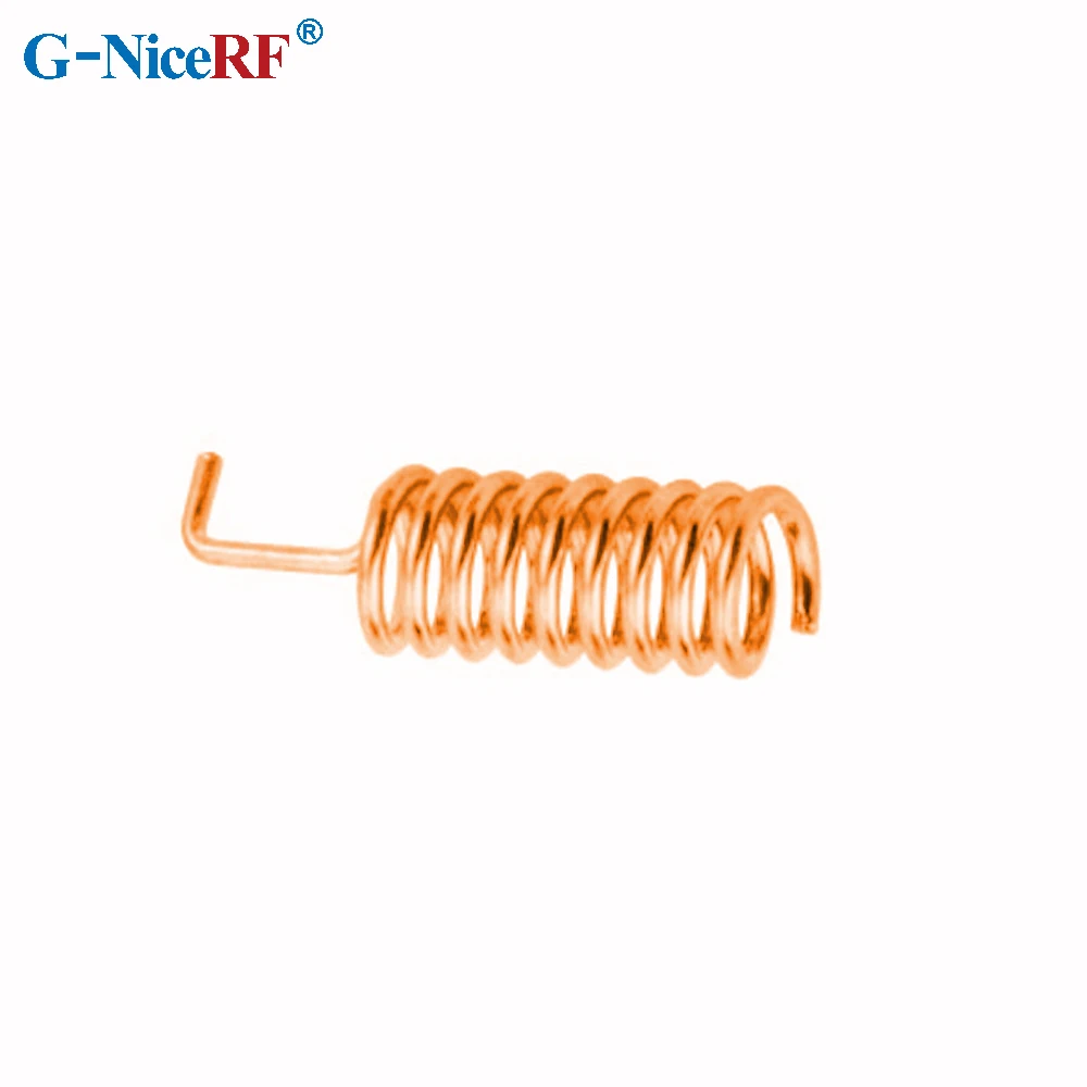 NiceRF | 100PCS SW868-TH13: 868MHz Copper Spring Antenna 5W Max Power, 50Ω