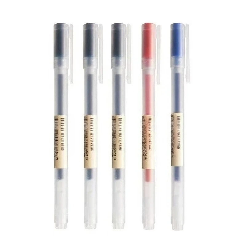 3Pcs Gel Pen Japan Style 0.38mm/0.5mm Black/Blue/Red/Dark Blue Ink Gel Pen 4 Color Business School Stationery Special Offer Set image 4