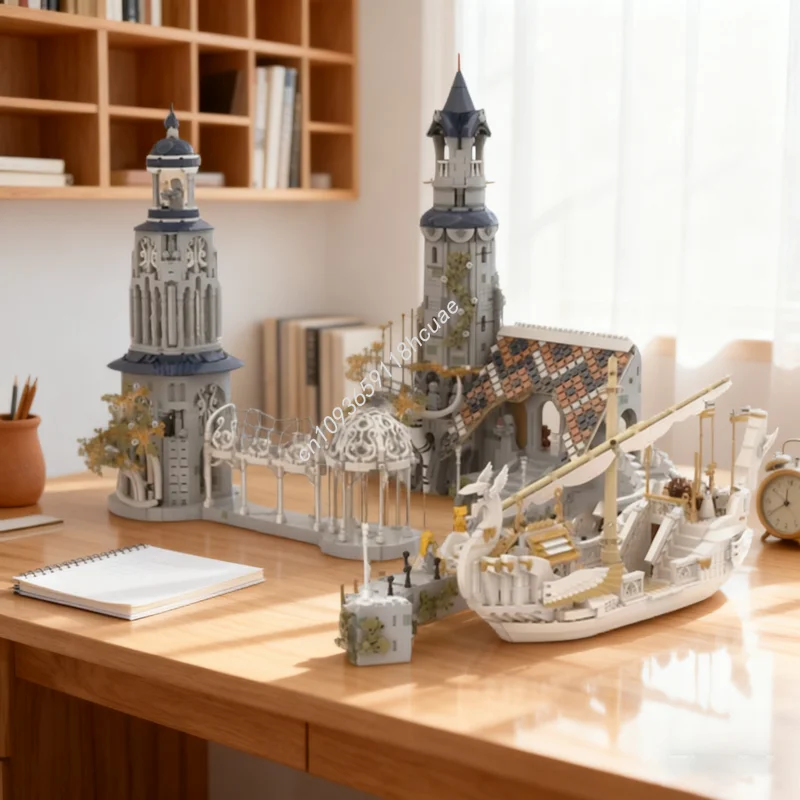 

5721pcs MOC Grey Havens Hobbit And Lord Model Building Blocks Architecture Toys Assemble DIY Brick Kids Christmas Gifts Birthday